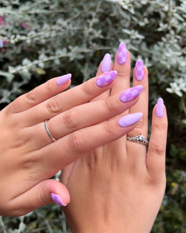 Las 93+ mejores uñas color lila pastel .vn